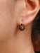 Boucles d'oreilles Dormeuses anciennes rubis et perle fine 58 Facettes 913