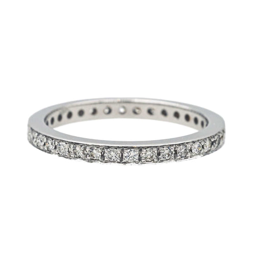 Bague 52 Bague Alliance Or blanc Diamant 58 Facettes 4152532RV