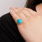 Bague 49 Bague turquoise, or rose 58 Facettes P12L8