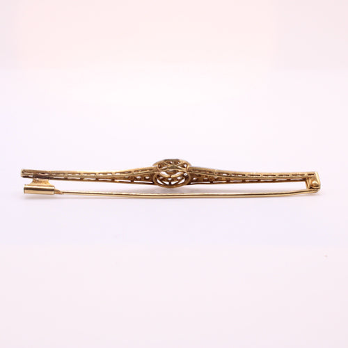 Broche Broche Art Déco diamants sur deux ors 58 Facettes