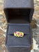 Bague 56 Bague Vintage Branchages Diamants Pierres Rouges Or Jaune 18 Carats 58 Facettes B374