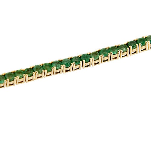 Bracelet Bracelet tennis avec émeraudes 58 Facettes 32822