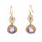 Boucles d'oreilles Boucles d'oreilles Anthony Nak en or jaune avec gouttes d'améthyste et quartz 58 Facettes G13983