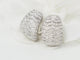 Boucles d'oreilles Boucles d'oreilles importantes en or blanc et pavage de diamants 58 Facettes 33113