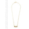 Collier Collier coeur or jaune saphirs et rubis 58 Facettes 33948