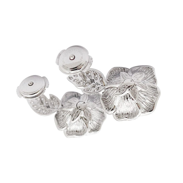 Boucles d'oreilles Boucles d'oreilles Dior "Bagatelle" or blanc, diamants. 58 Facettes 33883