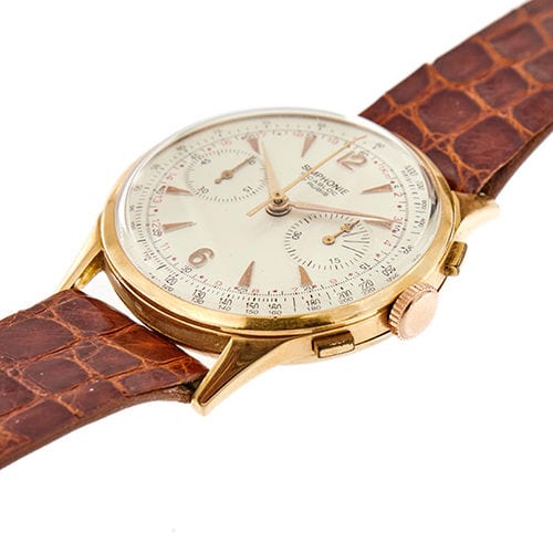 Montre Montre chronographe en or rose 58 Facettes 36314