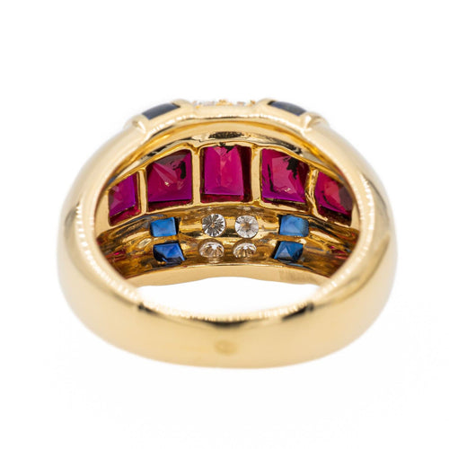Bague 53 Bague Cocktail Or jaune Rubis 58 Facettes 3017710RV