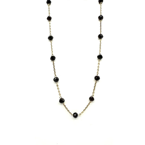 Collier Collier or jaune et grenats 58 Facettes Z15B51717