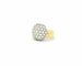 Bague BAGUE EN OR JAUNE AVEC PAVE' DE DIAMANTS 58 Facettes