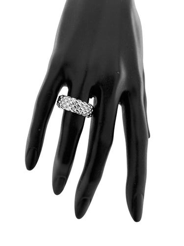 Bague 56 Bague Fope or blanc 58 Facettes