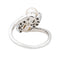 Bague Bague Or blanc Perle de culture, Diamant 58 Facettes 3485624CN