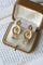 Boucles d'oreilles Boucles d'oreilles poissardes anciennes or rose et jaune et émail 58 Facettes