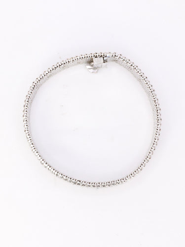 Bracelet Bracelet maille polonaise or blanc 58 Facettes 1152.3