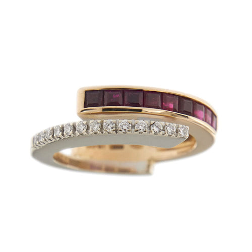 Bague 55 Bague rubis et diamants 58 Facettes 24158