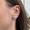 Boucles d'oreilles Boucles d'oreilles en or blanc avec point lumineux en diamant 58 Facettes 37342