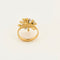 Bague 53 Bague or jaune et gris 58 Facettes CHAL0246