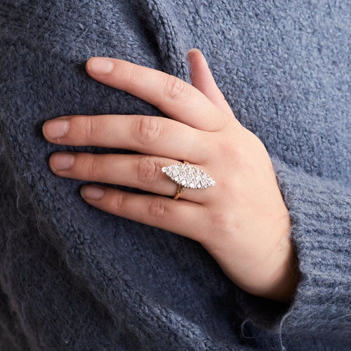 Bague 55 BAGUE MARQUISE OR & DIAMANTS 58 Facettes BO/230031