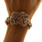 Bracelet Bracelet rigide en or jaune avec saphirs et diamants 58 Facettes G3794