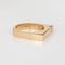Bague 52 Bague carrée en diamant, taille 6,5, anneau empilable, vintage, or jaune 14 carats, bijoux fins 58 Facettes G14045