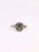 Bague 57 Bague marguerite ancienne, diamants taille rose 58 Facettes J306