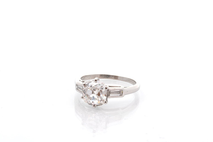 Bague 51 Bague diamant de 1,71cts G / VS2 58 Facettes 27608B-26596A