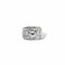 Bague 55 Bague bandeau or gris, diamants 58 Facettes REF2549-317