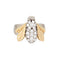 Bague 55 Bague Diamant Bumble Bee Or Bicolore 58 Facettes G10626