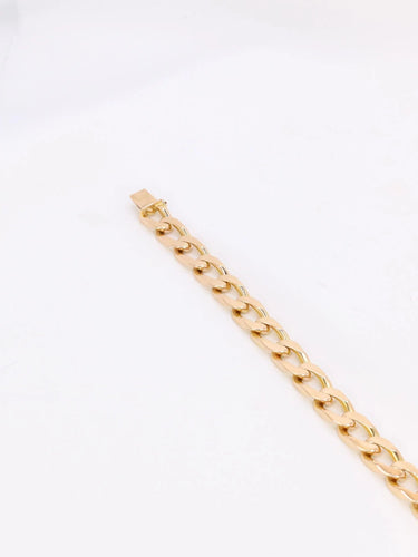 Bracelet Bracelet vintage maille gourmette plate or jaune 58 Facettes 1095.3