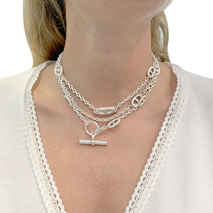 Collar Hermès, "Farandole", plata.