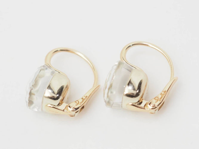 Boucles d'oreilles Boucles d'oreilles Pomellato en or rose et Topaze blanche 58 Facettes 33436