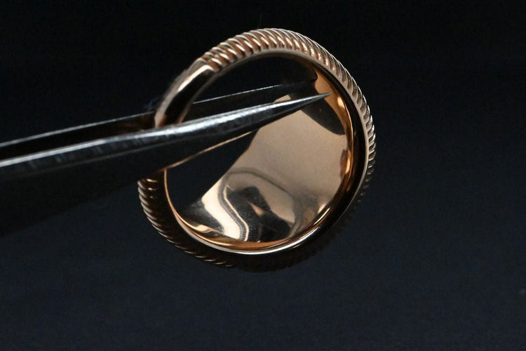 Bague 54 Bague diamant en or rose 58 Facettes