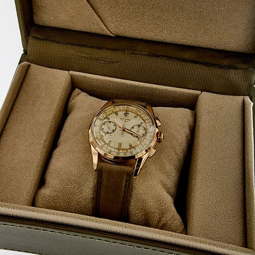 Montre LONGINES - Montre chronographe en or 58 Facettes 38045