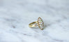 Bague 51.5 Bague marquise opales sur or 58 Facettes