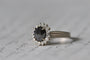Bague 51 Antique rose cut diamond ring 58 Facettes