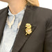 Broche Clip Boucheron "Fleurs", or jaune, émaux, diamants et saphirs. 58 Facettes 33915