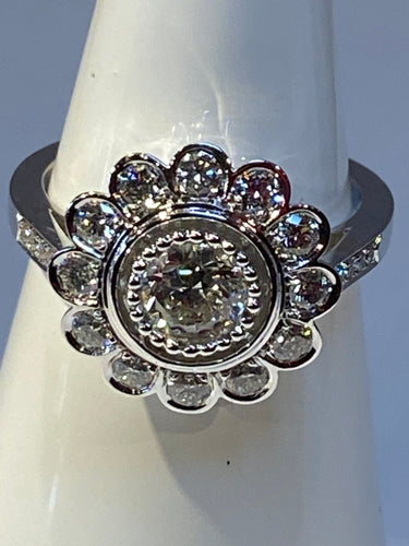 Bague 52 Bague Marguerite, diamant 58 Facettes AB47