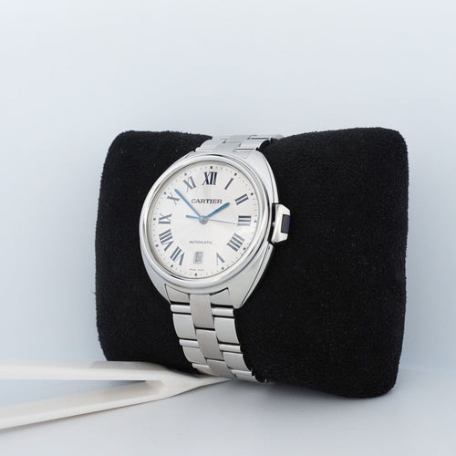 Montre CARTIER - Montre Clé - Ivory roman dial - LM 58 Facettes