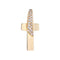 Collier Croix or jaune diamants d'occasion 58 Facettes 24-328