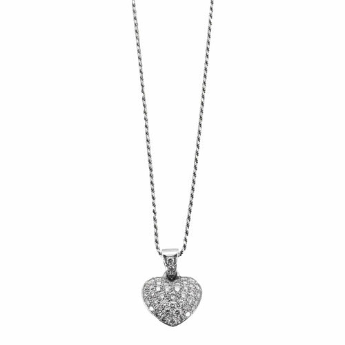 Collier Collier pendentif coeur or et diamants 58 Facettes BO/240016