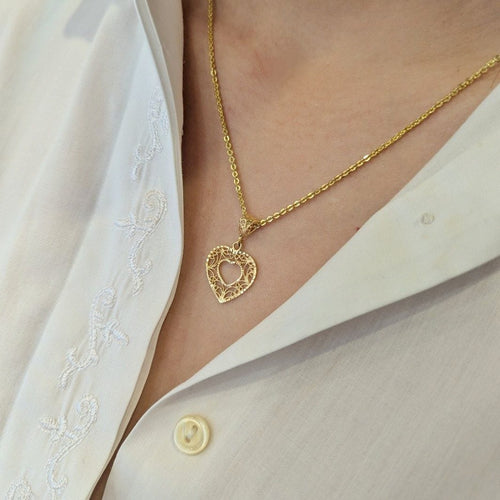 Pendentif Pendentif Coeur en or jaune 58 Facettes 32176