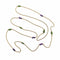 Collier Chaîne de station victorienne en or 14 carats, améthyste, néphrite, jade et cristal de roche 58 Facettes A2001N