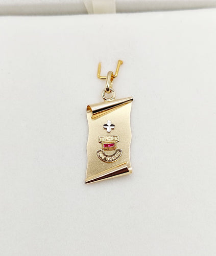 Pendentif AUGIS - Pendentif médaille d'amour or  "+ qu'hier - que demain" - L’Exclusive 58 Facettes J5015X0000