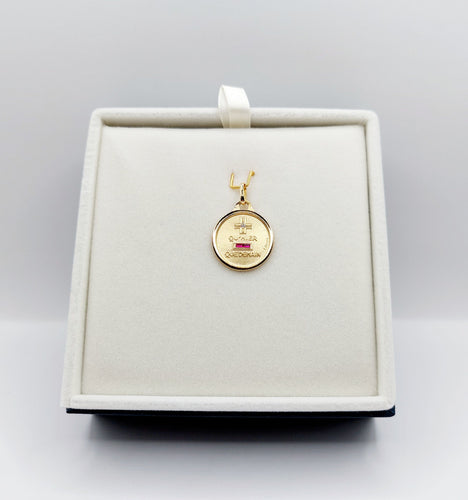 Pendentif AUGIS - Pendentif médaille d'amour or  "+ qu'hier - que demain"  - L'Essentielle 58 Facettes J4991X0000
