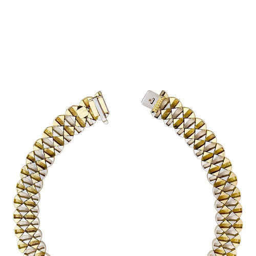 Collier Collier Aldebert or jaune et blanc. 58 Facettes 34063