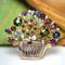 Broche Broche vintage panier Tutti Frutti 58 Facettes 19-173