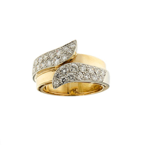 Ring mit Diamant-Faszie