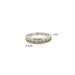 Bague 54 Alliance Demi-Tour Or Blanc Diamants 58 Facettes 105-GS50465-1