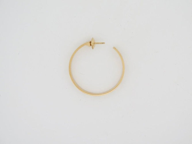 Boucles d'oreilles boucles d'oreilles CARTIER love creoles en or jaune 58 Facettes 260122