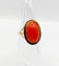 Bague 43 Bague cocktail or rose, cabochon de corail, Art Déco 58 Facettes A06379